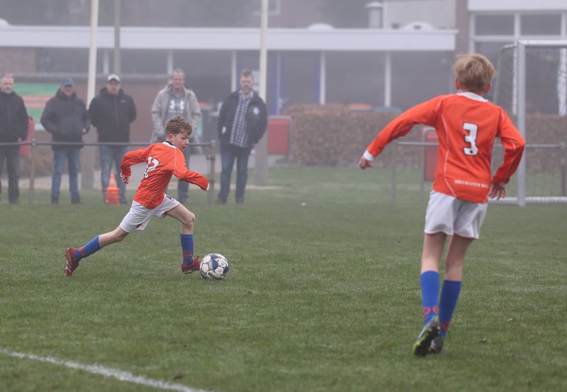 23-03-26 Onstwedder Boys 1JM JO12 - ASVB 1JM JO12. Foto: Freek Moorlag Onstwedde.info