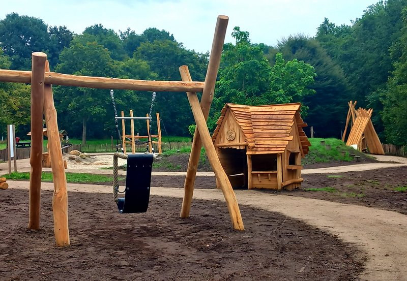 18-09-26 De werkzaamheden bij Kampvennen Natuurspeeltuin zijn bijna afgerond. Foto: Onstwedde.info
