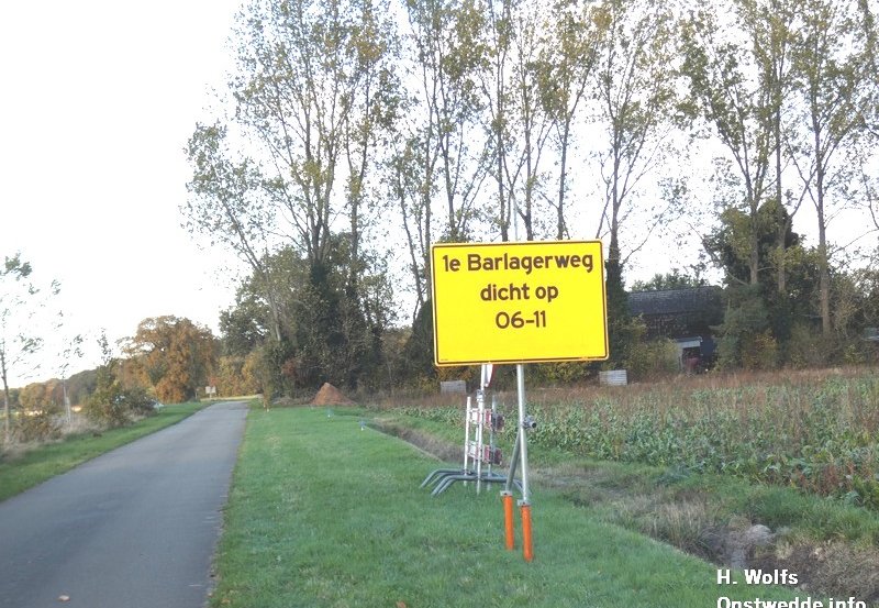 31-10-25 1e Barlagerweg. Foto: H. Wolfs Onstwedde.info