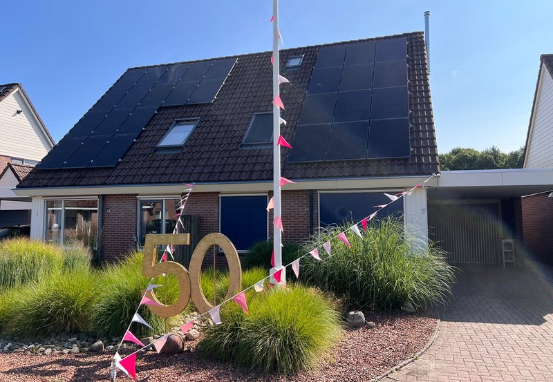 04-08-26 Philo en Dinet Visser waren maandag 50 jaar getrouwd. Foto: Freek Moorlag Onstwedde.info