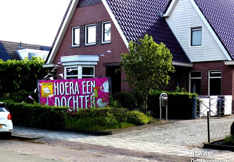 12-05-26 Er is een dochter geboren aan de Dorpsstraat 48. Foto: H. Wolfs Onstwedde.info