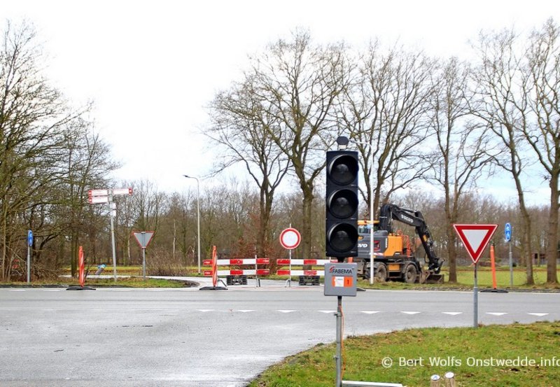 28-02-26 De Tweede Barlagerweg is afgesloten. Foto: Bert Wolfs Onstwedde.info