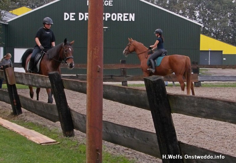 08-10-26 Paardrijlessen bij de manege. Foto: H. Wolfs Onstwedde.info