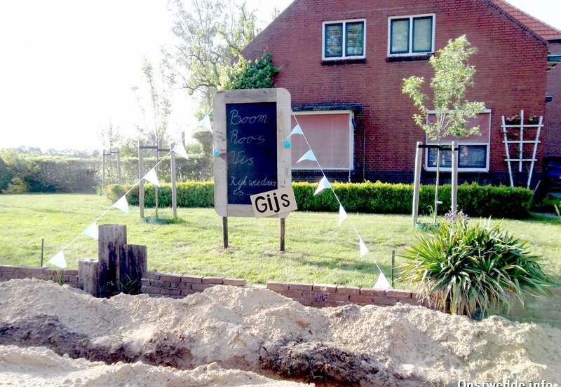 26-05-26 Er is een zoon geboren in Smeerling. Foto: Onstwedde.info