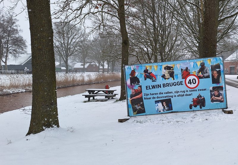 28-01-26 Elwin Brugge van Brugge Transport 40 jaar. Foto: Anneke Orsel Onstwedde.info