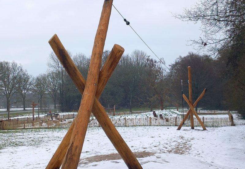 16-02-26 Kabelbaan in Kampvennen. Foto: Roelie Knigge Onstwedde.info