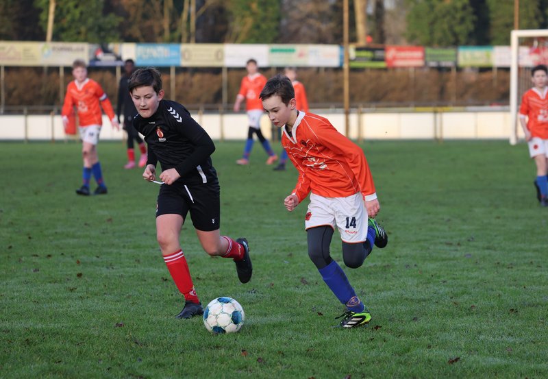 19-01-26 Onstwedder Boys jo14-1 - GRC jo14-1; eindstand 1 - 9. Foto: Freek Moorlag Onstwedde.info
